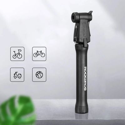 2. ROCKBROS TM-1701P 80 PSI Mini Bicycle Pump for Presta and Schrader Valves - Black