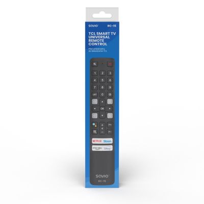 8. SAVIO UNIVERSAL REMOTE CONTROL FOR TV / REPLACEMENT FOR TCL TV - SMART TV RC-15