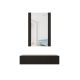2. Dressing table with mirror PAFOS 80x41.6x100 black matt