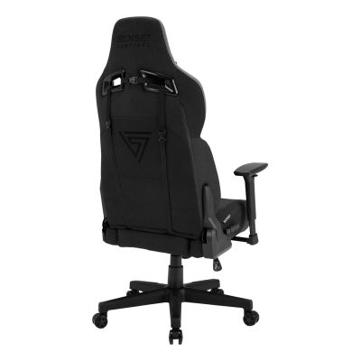 6. SENSE7 Sentinel Gaming Chair Upholstered Seat Black, Gray