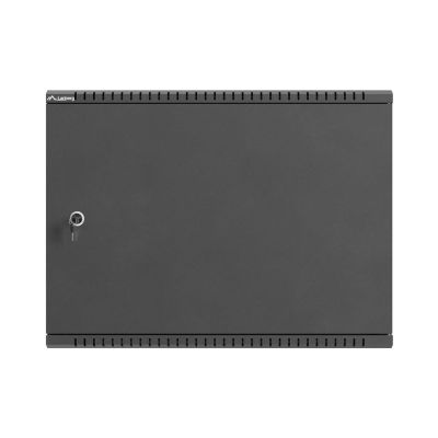 7. TPR INSTALLATION CABINET 10" & 19" WITH MESH BOARD 560X420X180 BLACK LANBERG (ASSEMBLED)