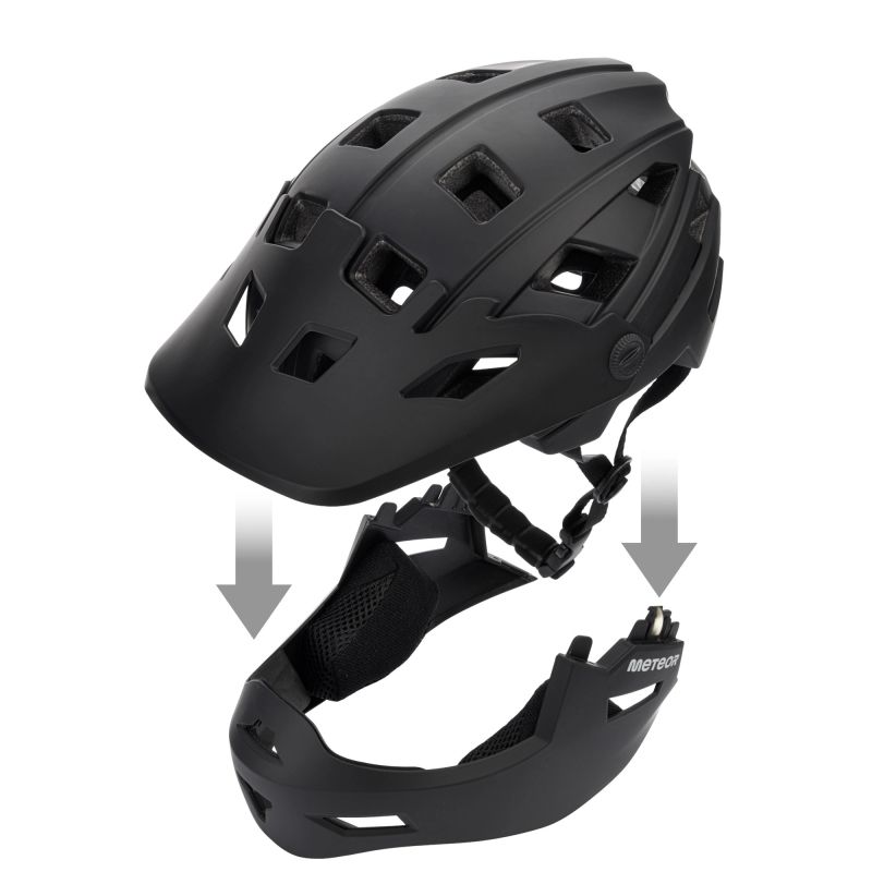 32. Meteor Hydra S full-face bicycle helmet 51-55 cm black