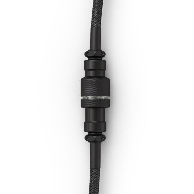 4. Glorious GMMK Coiled Cable Phantom Black, Spiralkabel, USB-C/USB-A, black