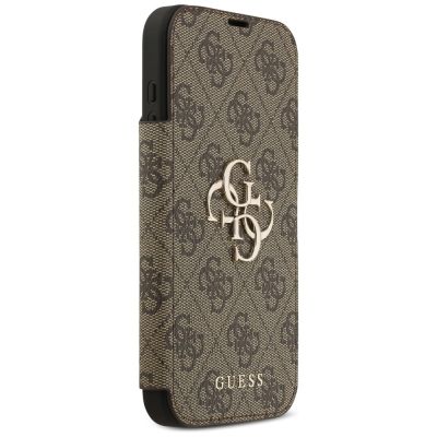4. Guess Book 4G Metal Logo Case for iPhone 17 Pro Max - Brown
