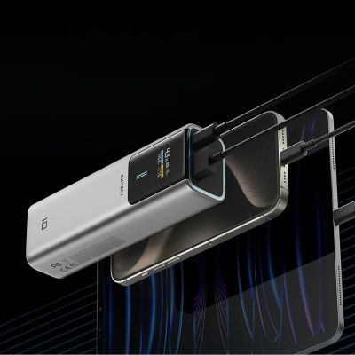 2. CUKTECH CKPB100PGLBL Powerbank 150W 10000mAh USB-C USB-A - Gray