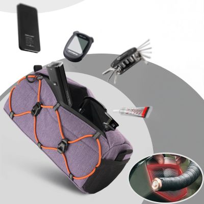 4. Rockbros 30110054005 Handlebar Bike Bag 2.2L - Purple
