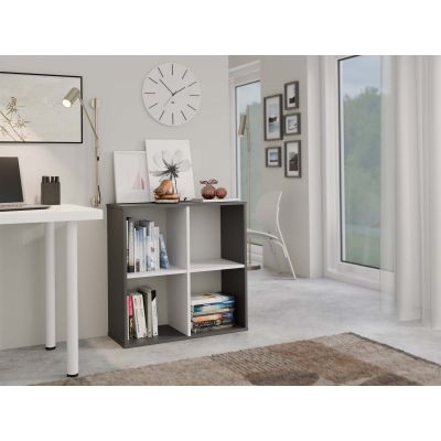 5. MALAX SHELVING 2X2 ANTHRACITE/WHITE