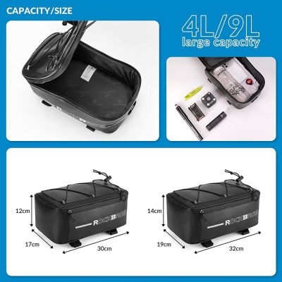 2. Rockbros Waterproof Bike Trunk Bag