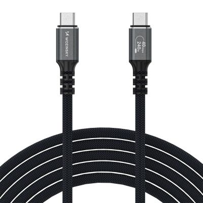 2. Wozinsky WPS-UY42S USB-C USB4 Cable 40Gb/s 240W 2m 4K - Black