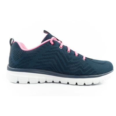 13. Skechers Graceful-Get women's sports shoes comfortable lightweight breathable navy blue