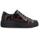 2. Women's patent leather sneakers crocodile brown Rieker N2555-25