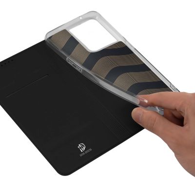 8. Dux Ducis Skin Pro case for Oppo Reno 8 flip cover card wallet stand black