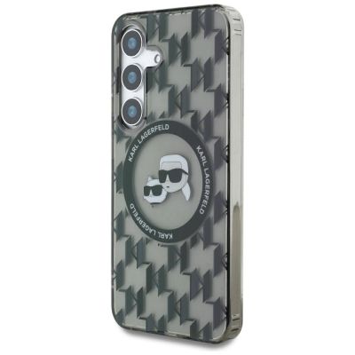 2. Case Karl Lagerfeld Button Karl&Choupette Heads On KL Pattern MagSafe Samsung Galaxy S25 black