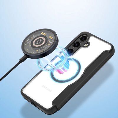 5. Dux Ducis Skin X Pro case for Samsung S24+ with magnetic ring and flap - black