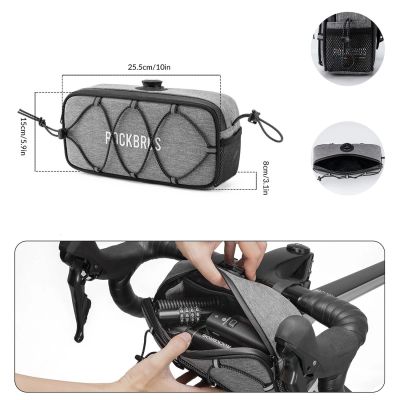 3. Rockbros TL001 ROAD TO SKY 1.9L Handlebar Bag Waterproof - Gray