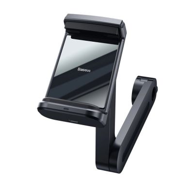4. Baseus WXHZ-01 Qi Wireless Charger 15W Car Headrest Holder - Black