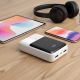 6. EVERACTIVE POWERBANK 20,000mAh, 2x USB, 1x USB-C 22.5W, QC4+, LCD, WHITE EB-20Q