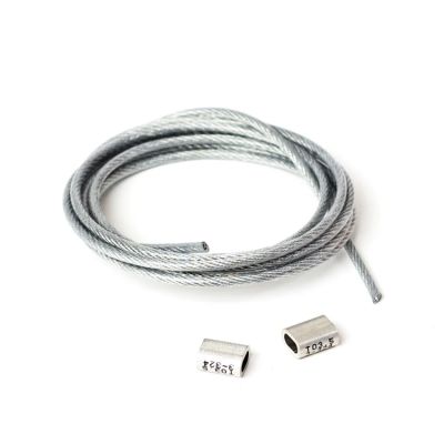 Prosharp steel cable with clamps