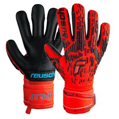 2. Reusch Attrakt Freegel Silver Finger Support Gloves 53 70 230 3333