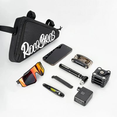 5. Rockbros G002 Flash Journey Triangle Frame Bike Bag 1.4L - Black