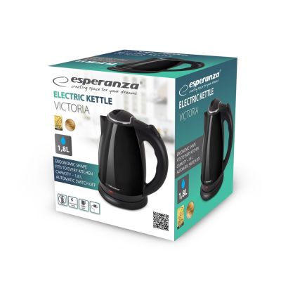 2. ESPERANZA ELECTRIC KETTLE VICTORIA 1.8 L BLACK EKK113K