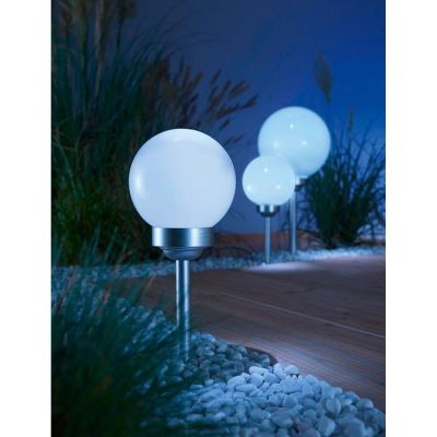 21. SOLAR LAMP MILK GLOBE 30x62CM