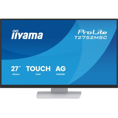 4. iiyama ProLite T2752MSC-W1AG computer monitor 68.6 cm (27") 1920 x 1080 px Full HD LCD Touchscreen White