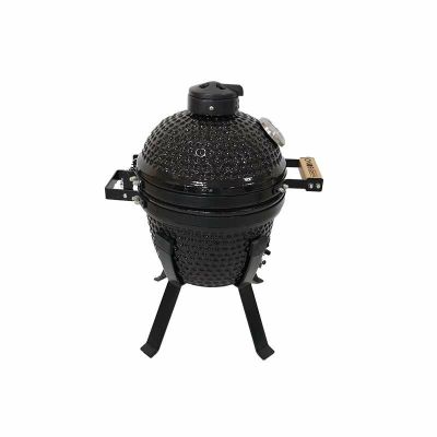 3. Kamado Bono Picnic Ceramic Grill 13” Kamado barbecue/grill Cart Charcoal (fuel) Black