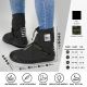 2. Perletti waterproof black low shoe covers, size L