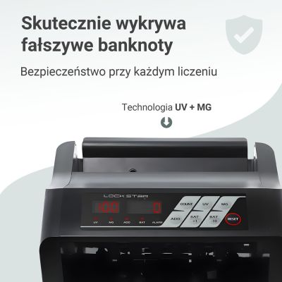 4. Extralink LockStar MG X-300 | Professional banknote counter | UV, IR