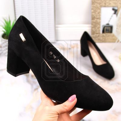 5. Suede high heel pumps Sergio Leone W SK314D black