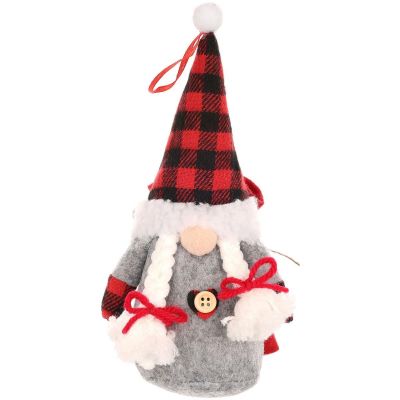 19. DECORATIVE SANTA CLAUS WITH GIFT BAG 20CM GIRL