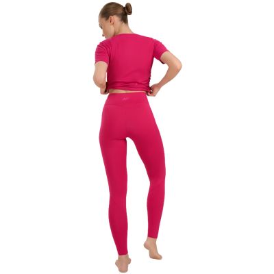 10. Women's leggings 4F FNK F369 pink 4FWAW25TFTIF369 54S
