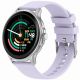 2. GRAVITY GT12-6 Women's Smartwatch Purple Silicone Strap + Silver Bracelet