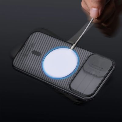 15. Nillkin CamShield Pro MagSafe Compatible Case for iPhone 17 - Transparent Black