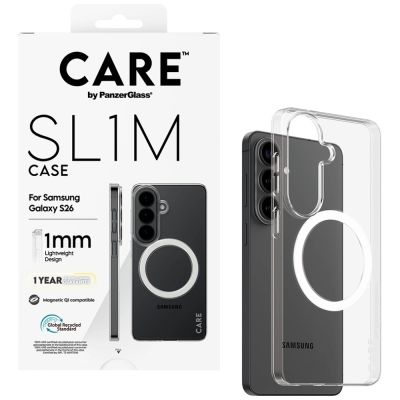 4. CARE by PanzerGlass SL1M Case for Samsung Galaxy S26 - Transparent