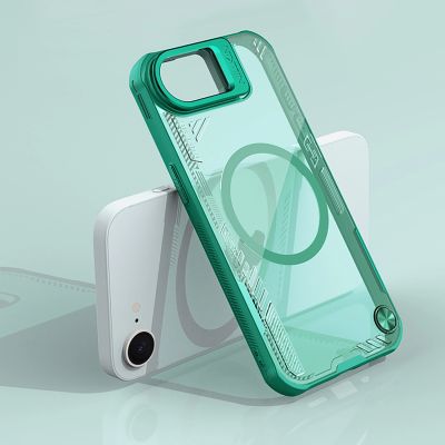 8. Nillkin Iceblade Prop Magnetic Case with Stand for iPhone 16e / 17e - Green