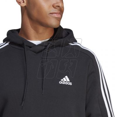 6. Adidas Essentials French Terry 3-Stripes Hoodie M IC0435