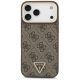 3. Guess 4G Triangle Logo MagSafe Case for iPhone 17 Pro Max - Brown & Gold