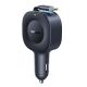 3. Baseus PrimeTrip VR2 30W Car Charger with Retractable USB-C Cable - Black
