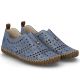 3. Women's leather openwork blue shoes Rieker M2852-12