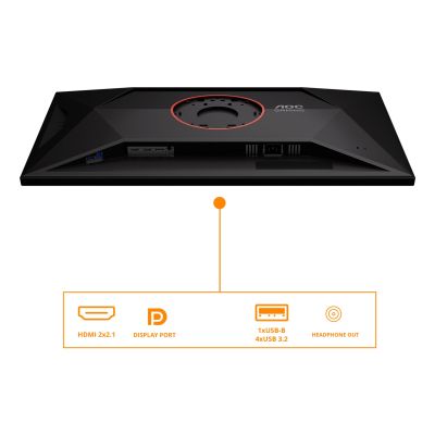 4. AOC G4 U32G4U Computer Monitor 80 cm (31.5") 3840 x 2160 px 4K Ultra HD Black, Red