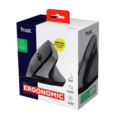 8. TRUST BAYO II ERGONOMIC MOUSE BLK (25144)