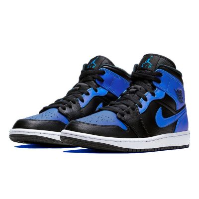 3. Air Jordan 1 Mid Royal Basketball Shoes - 554724-077