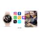17. VELTORI VT310-1 Women's Smartwatch Gold Bracelet + Pink Silicone Strap