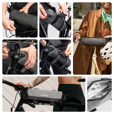 2. Wozinsky WBB37GRB bicycle bag with thermal insulation - gray