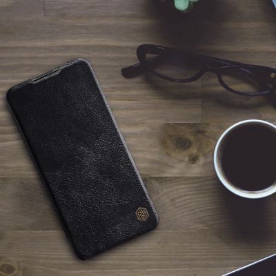 19. Nillkin Qin leather holster case for Xiaomi Redmi Note 9T 5G brown