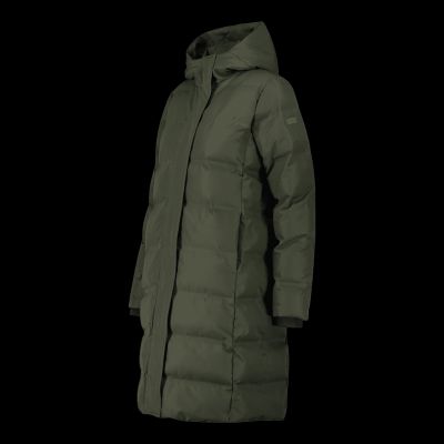 11. CMP women's hooded coat, insulated, waterproof, green (34K0096/F905)