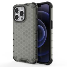 Honeycomb Case armor cover with TPU Bumper for iPhone 13 Pro black