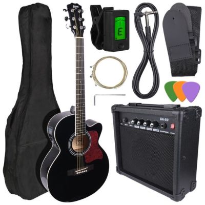 12. V-TONE EAG SET BK electric acoustic guitar + amplifier